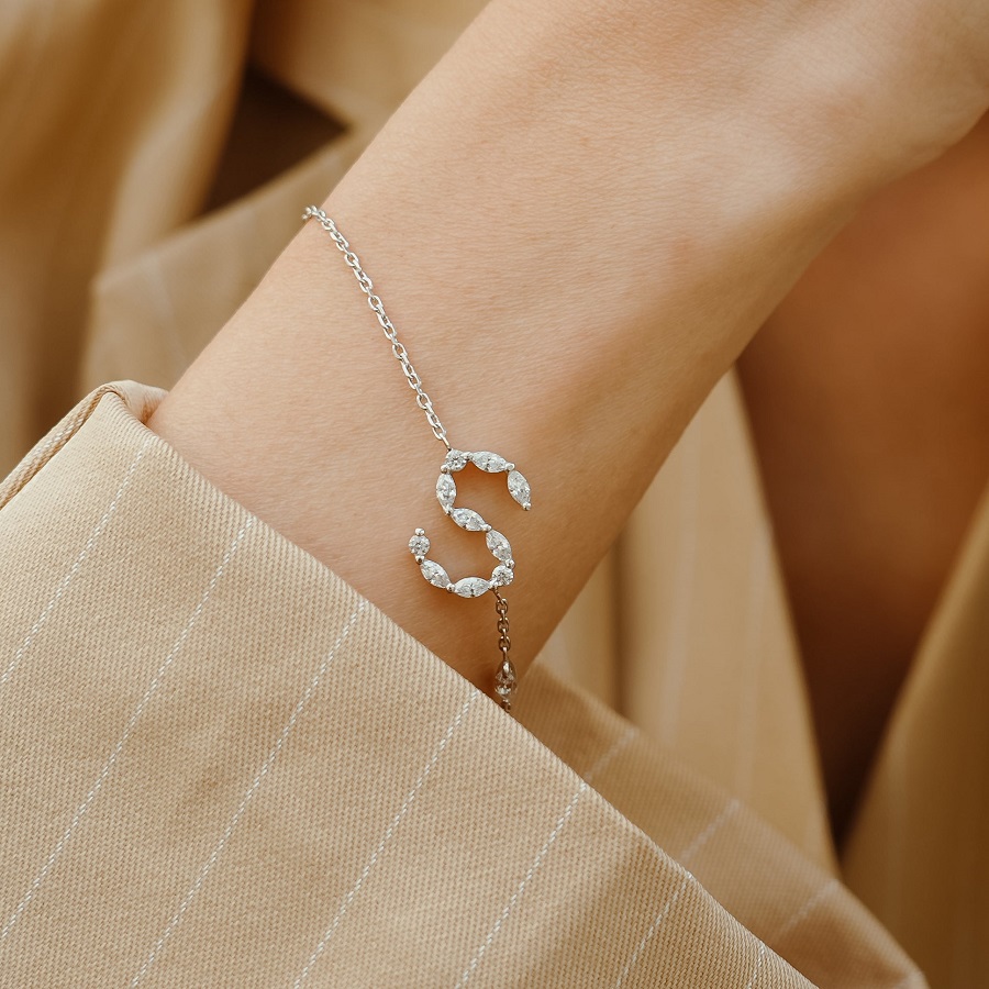 Letter Charm Bracelet