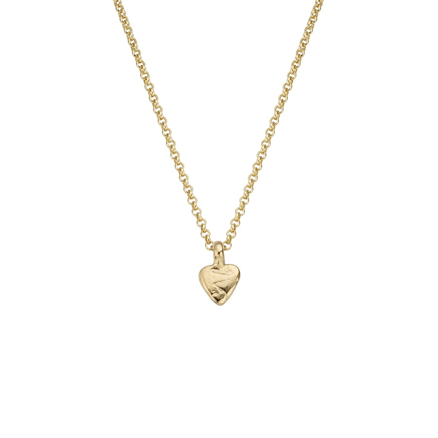 gold heart necklace