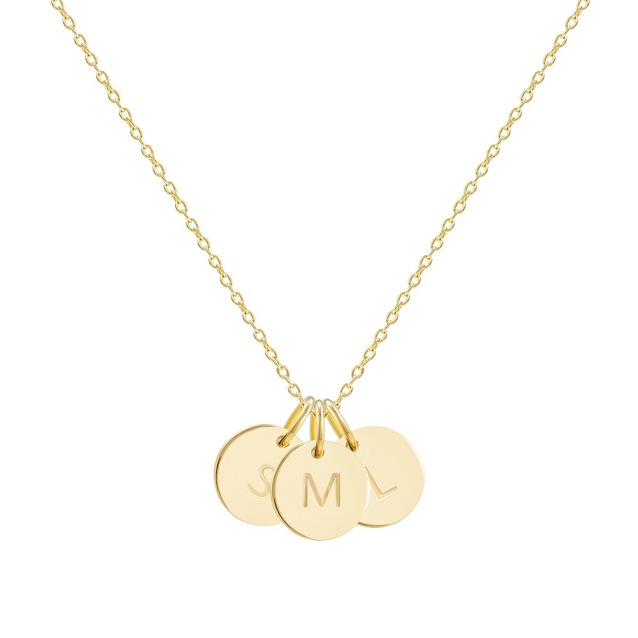 Initial Necklace Gold