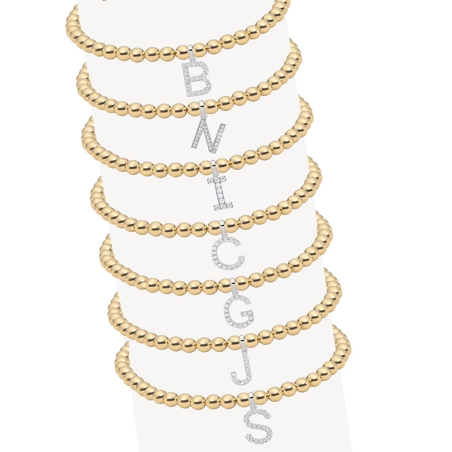 Letter Charm Bracelet